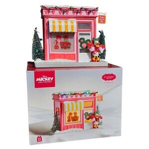 St. Nicholas Square Disney Daisy Duck Flower Shop Decor Illuminated NEW RARE HTF